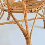 1960s vintage rattan canapé / bench