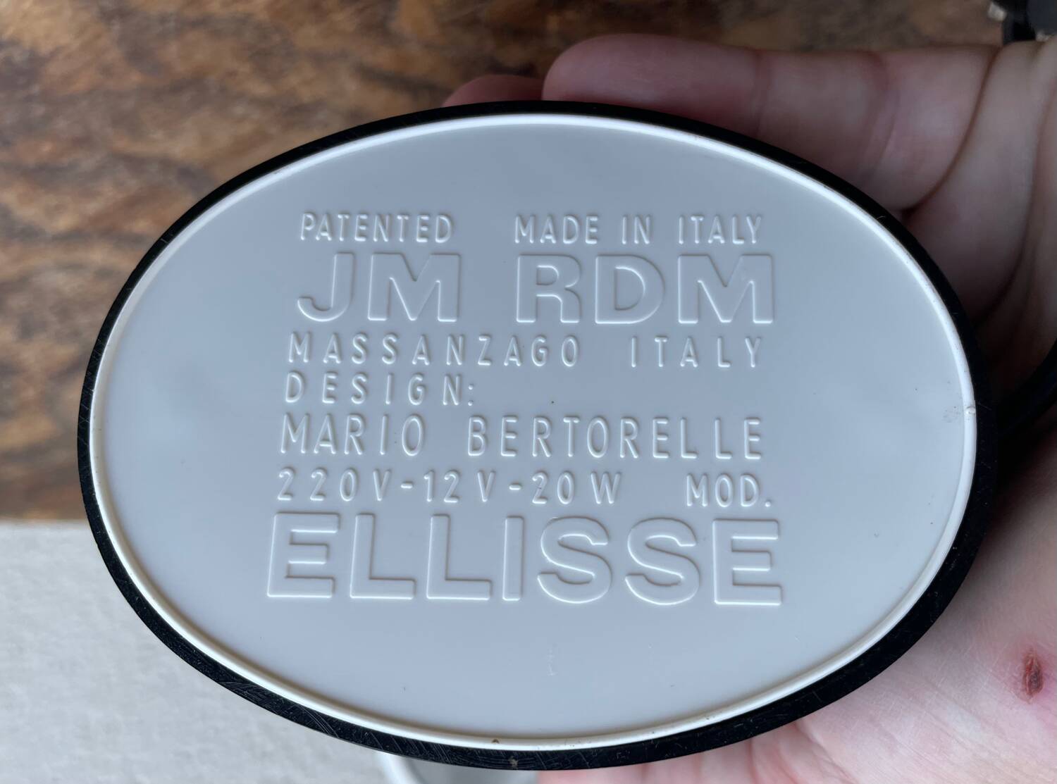 Ellisse lamp by Mario Bertorelle