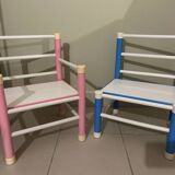 Set of 2 small vintage children's chairs
