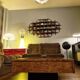 Wooden burl coffee table, Italian design by Roche Bobois, 1970s.