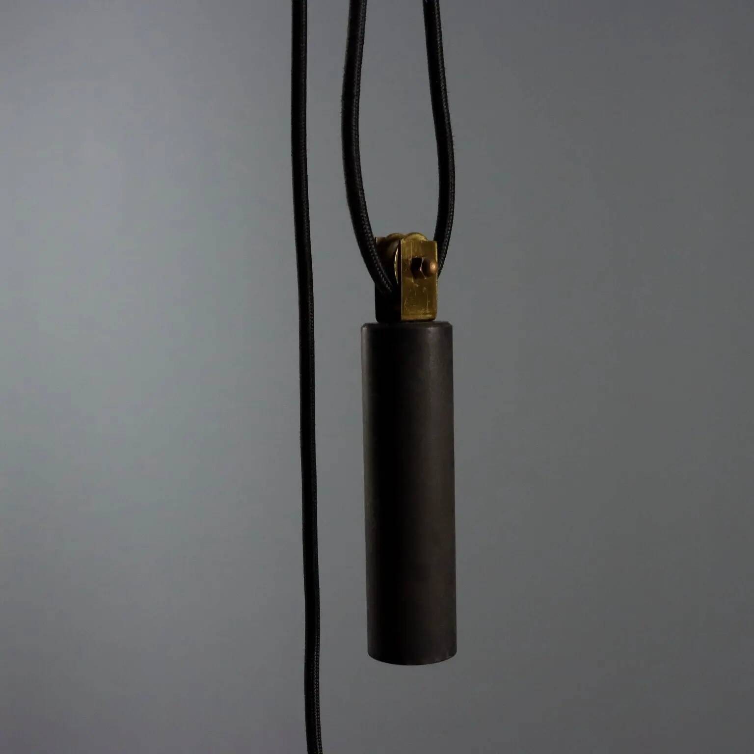 Vintage aluminium and methacrylate suspension, Italy, 1960s.