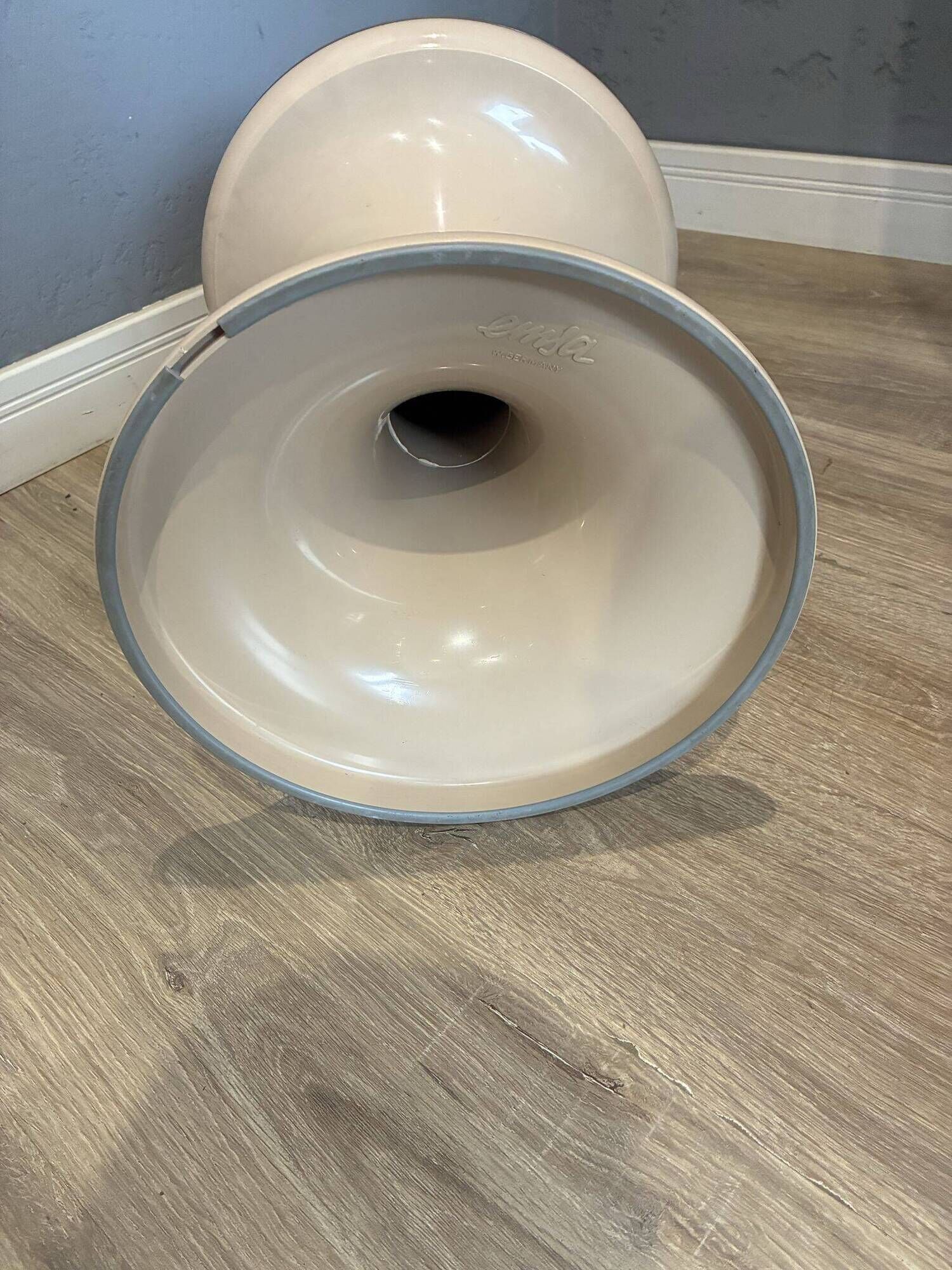 Emsa design stool, 1970s, with an extra seat cover