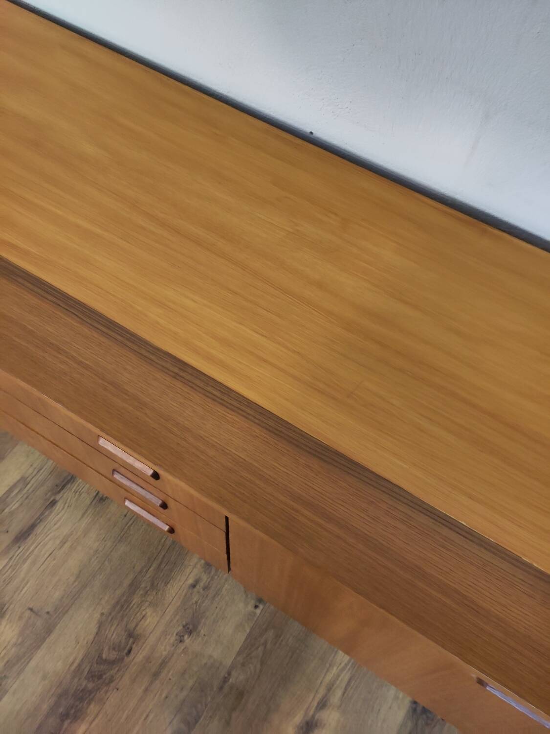 Scandinavian teak and metal sideboard