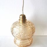 Vintage 60s portable lamp, linen cable.