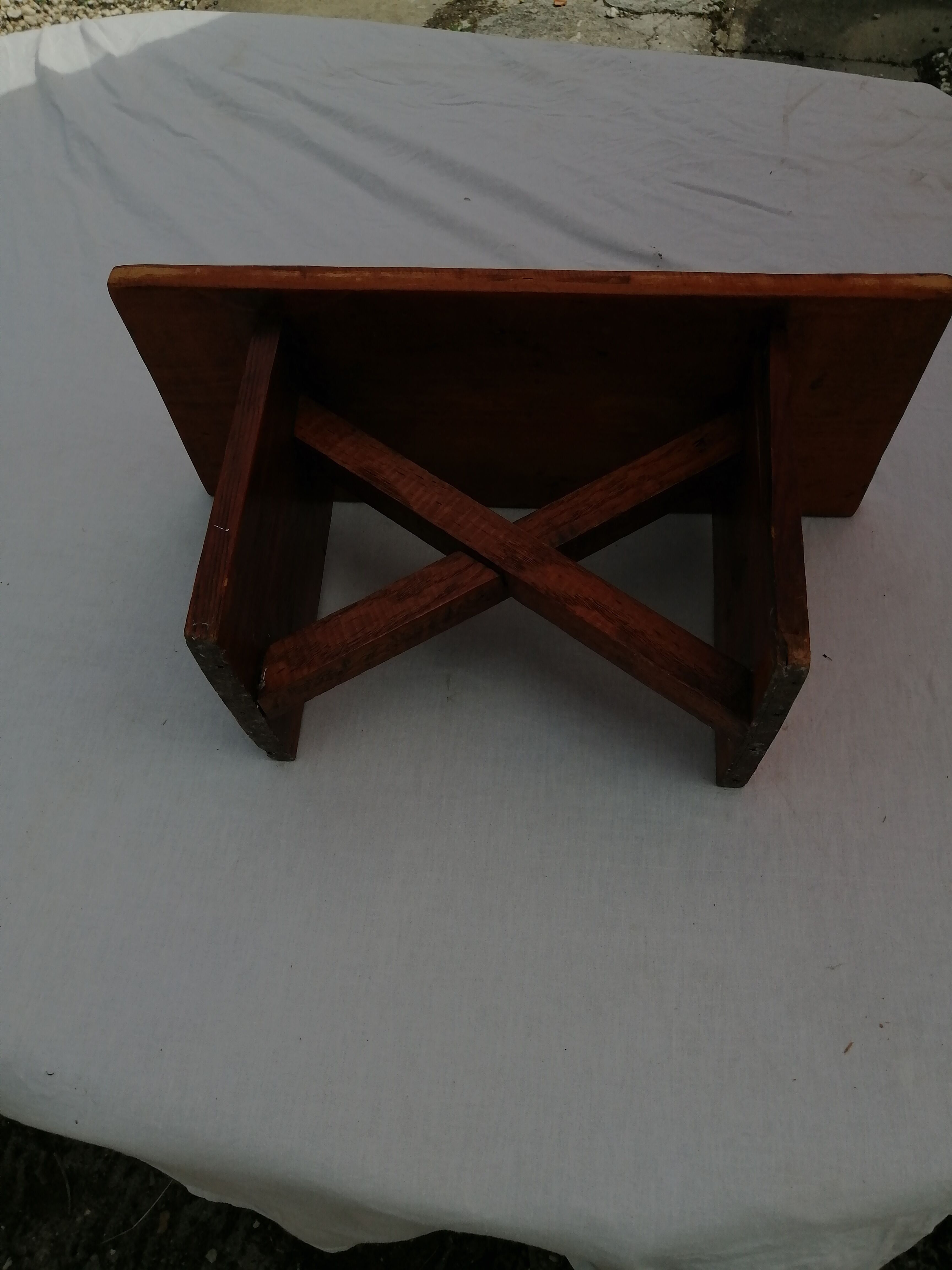 Handmade wooden bench