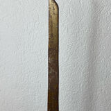 Large brutalist wrought iron chandelier, 1970s