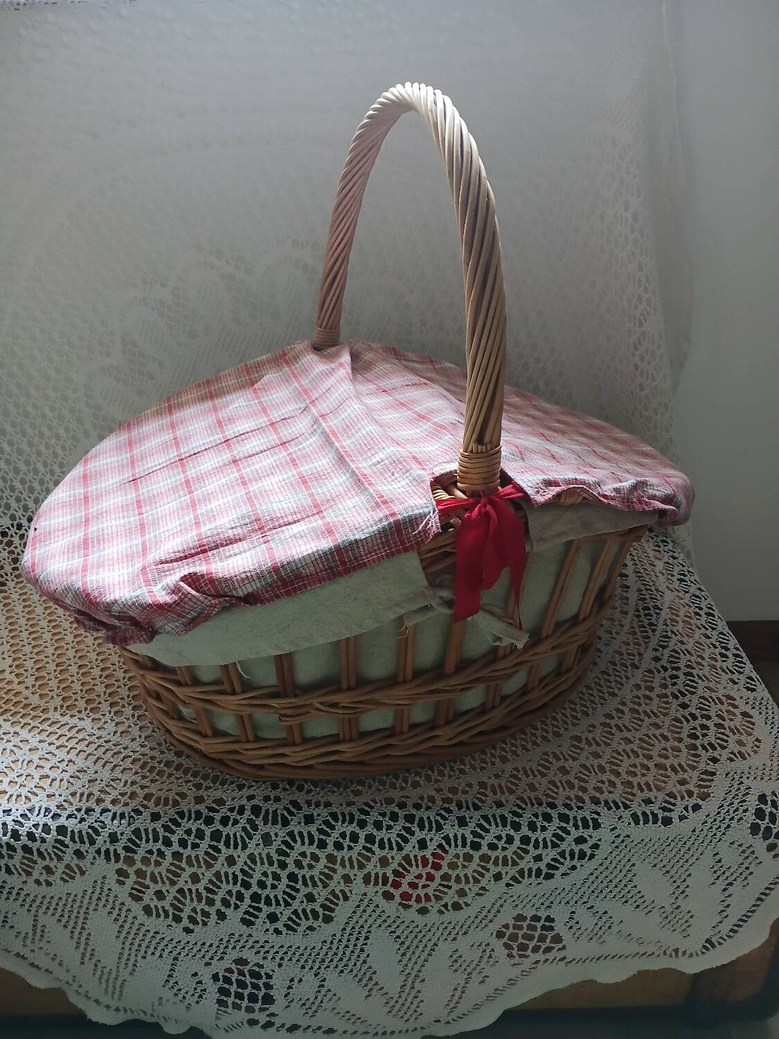 Panier à pique-nique ancien