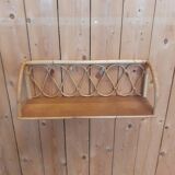 Rattan shelf