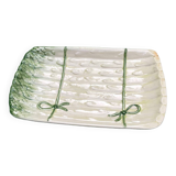 Plat à asperges en barbotine