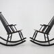 Rocking-chairs en hêtre de Varjosen Puunjalostus dans les années 1960, Finlande
