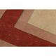 1970s Vintage Turkish Handmade Wool & Cotton Orange Area Rug 203x315