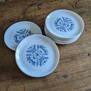 Service de 10 assiettes à dessert vintages par Sovirel