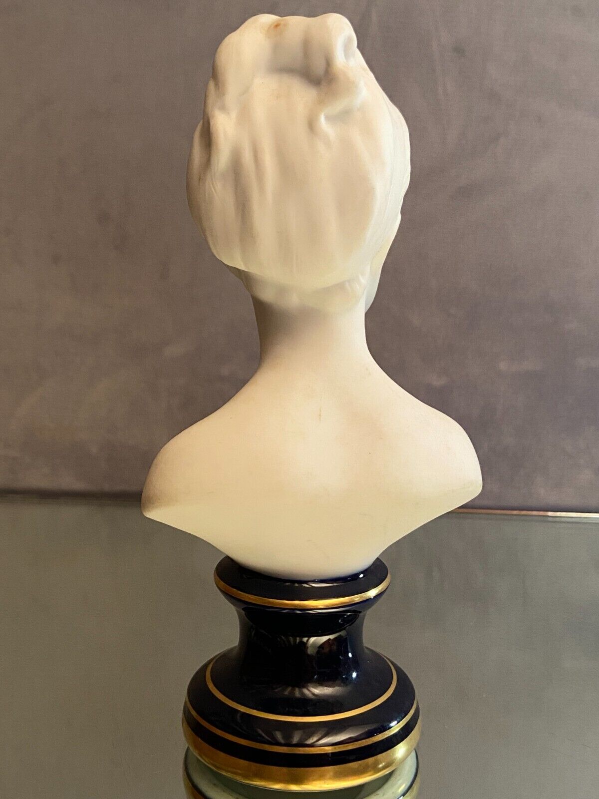 Bust of Louis Brongniart after Houdon in Limoges porcelain biscuit