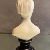 Bust of Louis Brongniart after Houdon in Limoges porcelain biscuit