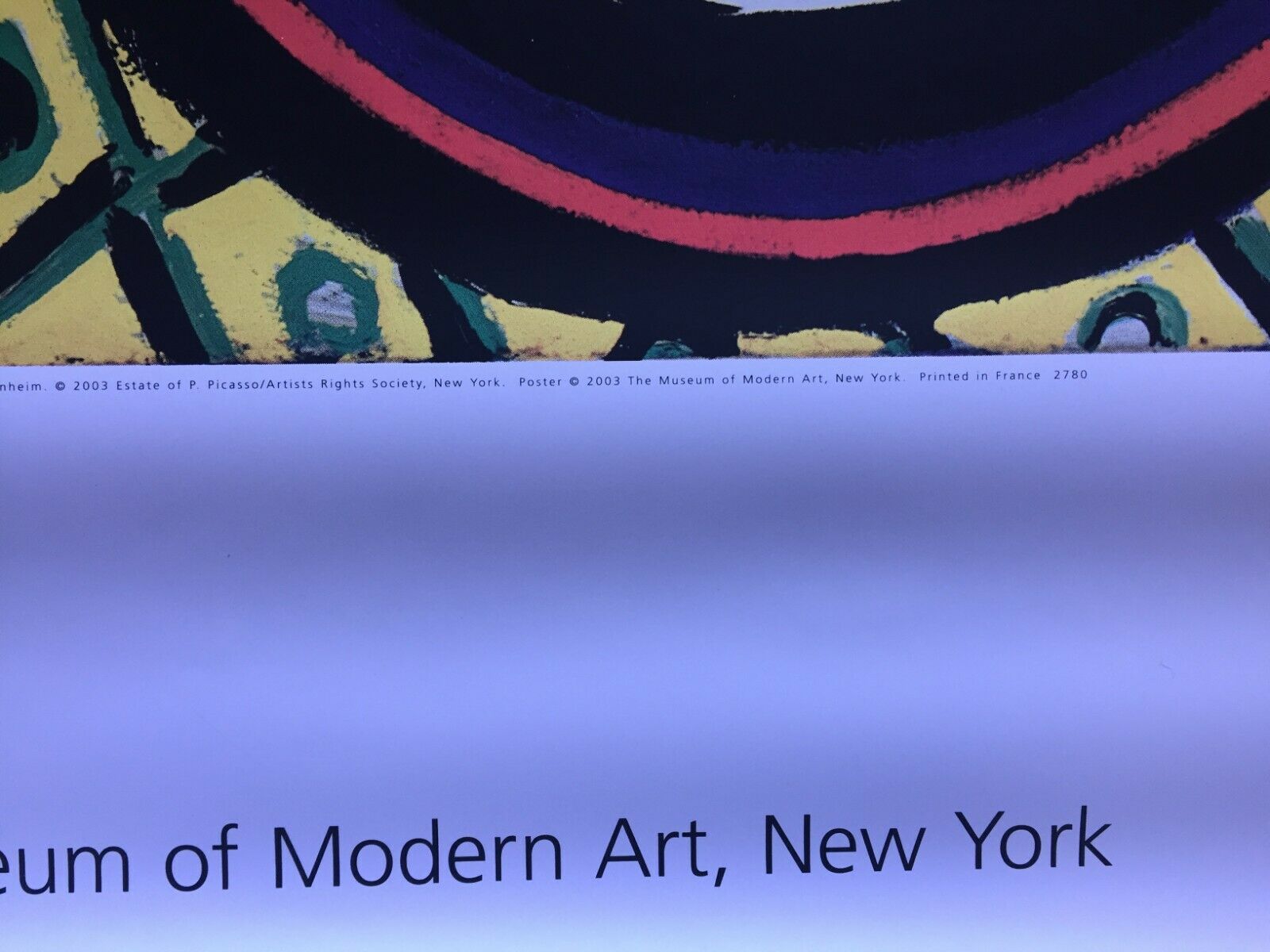 Poster "Pablo Picasso" Museum of Modern Art New York 2003
