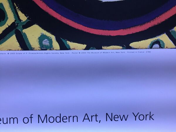 Affiche ''Pablo Picasso'' Museum of Modern Art New-York 2003