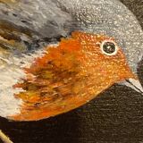 Bird painting on wood