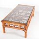 Ensemble de 3 tables basses en rotin