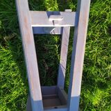 Industrial wooden stool