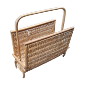 Porte revue en ratan vintage