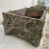 Imitation wood cement planter