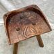 Tabouret art populaire brut