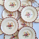 Longchamp Agen pattern soup plates