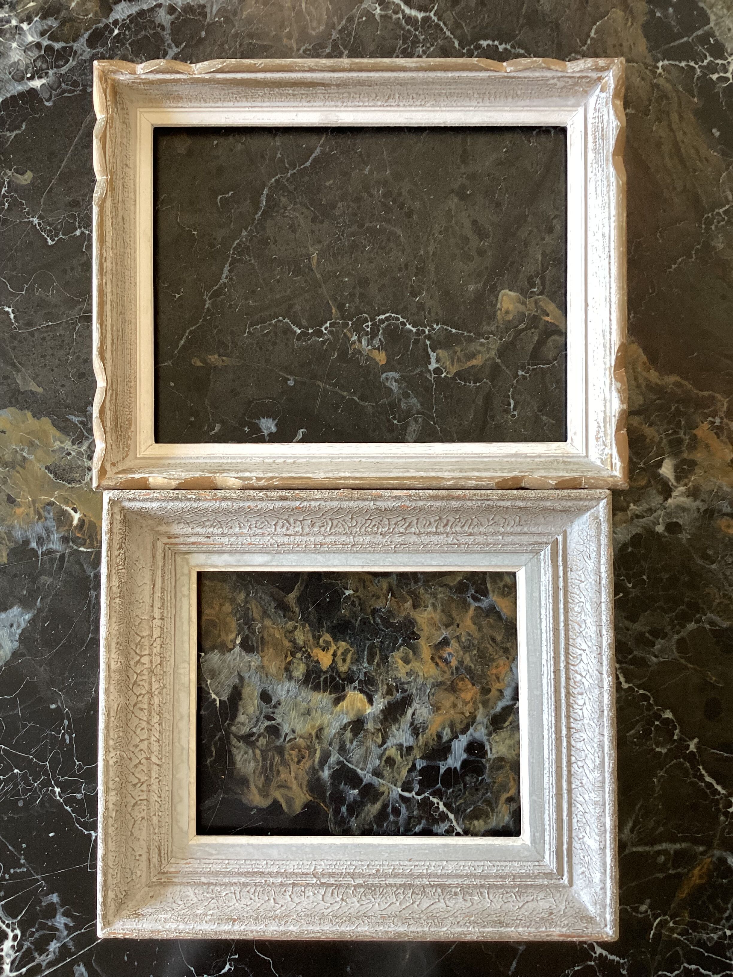 Pair of vintage wooden wall frames dimension: height -41cm- width and -33cm- depth -4cm-