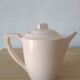 Cafetière ou théière Digoin Sarreguemines rose poudre