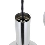 Space Age chrome pendant lamps / Mid-century modern design / 1960s / 1970s / Set of 2