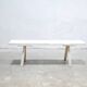 Vintage wooden farmhouse bench