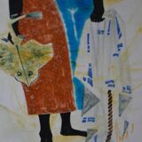 Large dish Edmund Ronaky California 1950s-60s