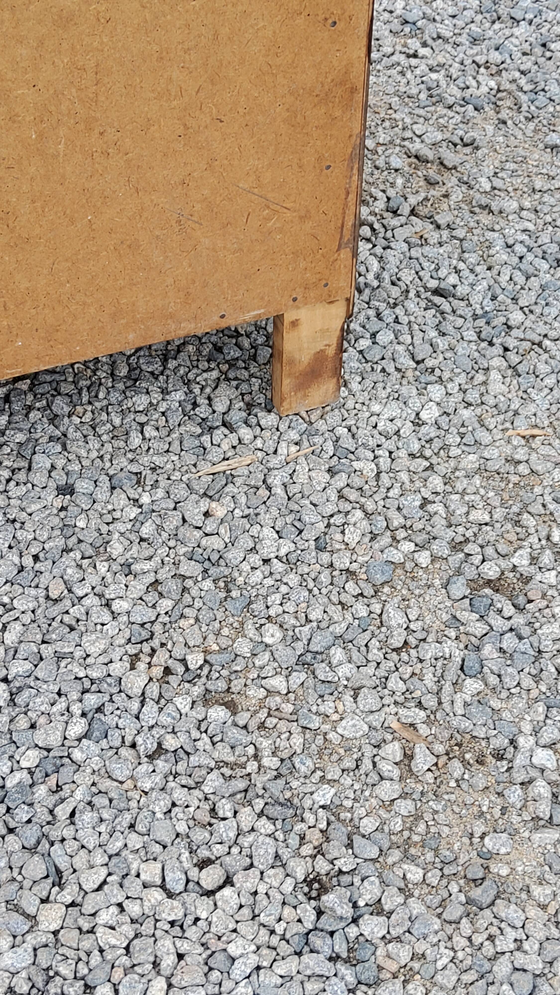 Vintage oak chest of drawers legs compass 3 drawers from the 50s