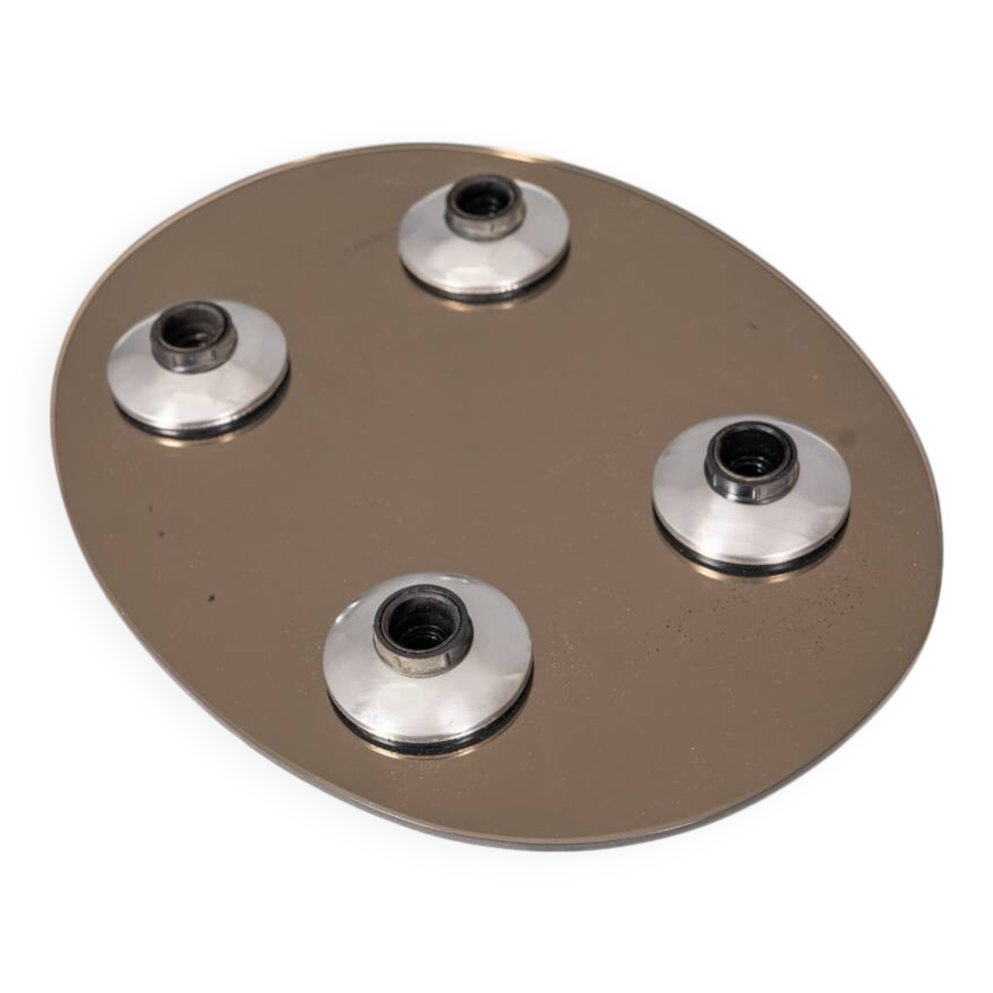 Applique plafonnier vintage années 60 en verre 4 lumieres design italien