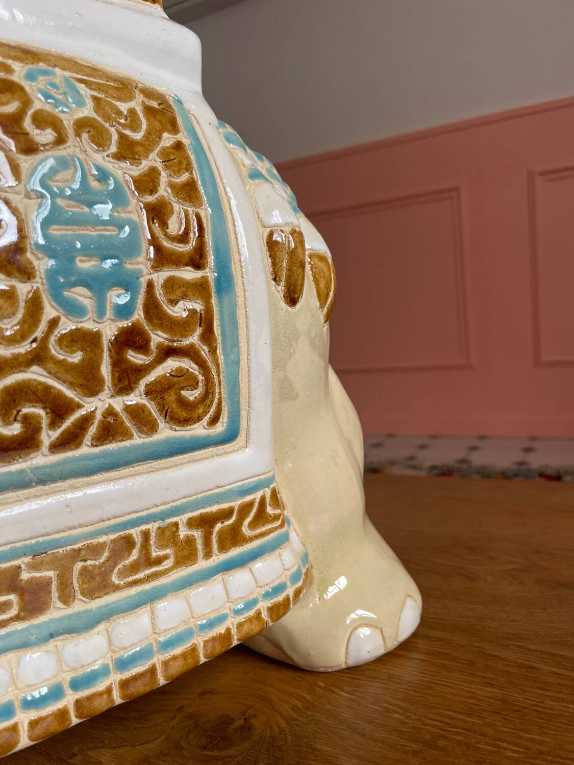 Ceramic elephant plant holder