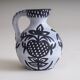 60s ceramic black & white jug