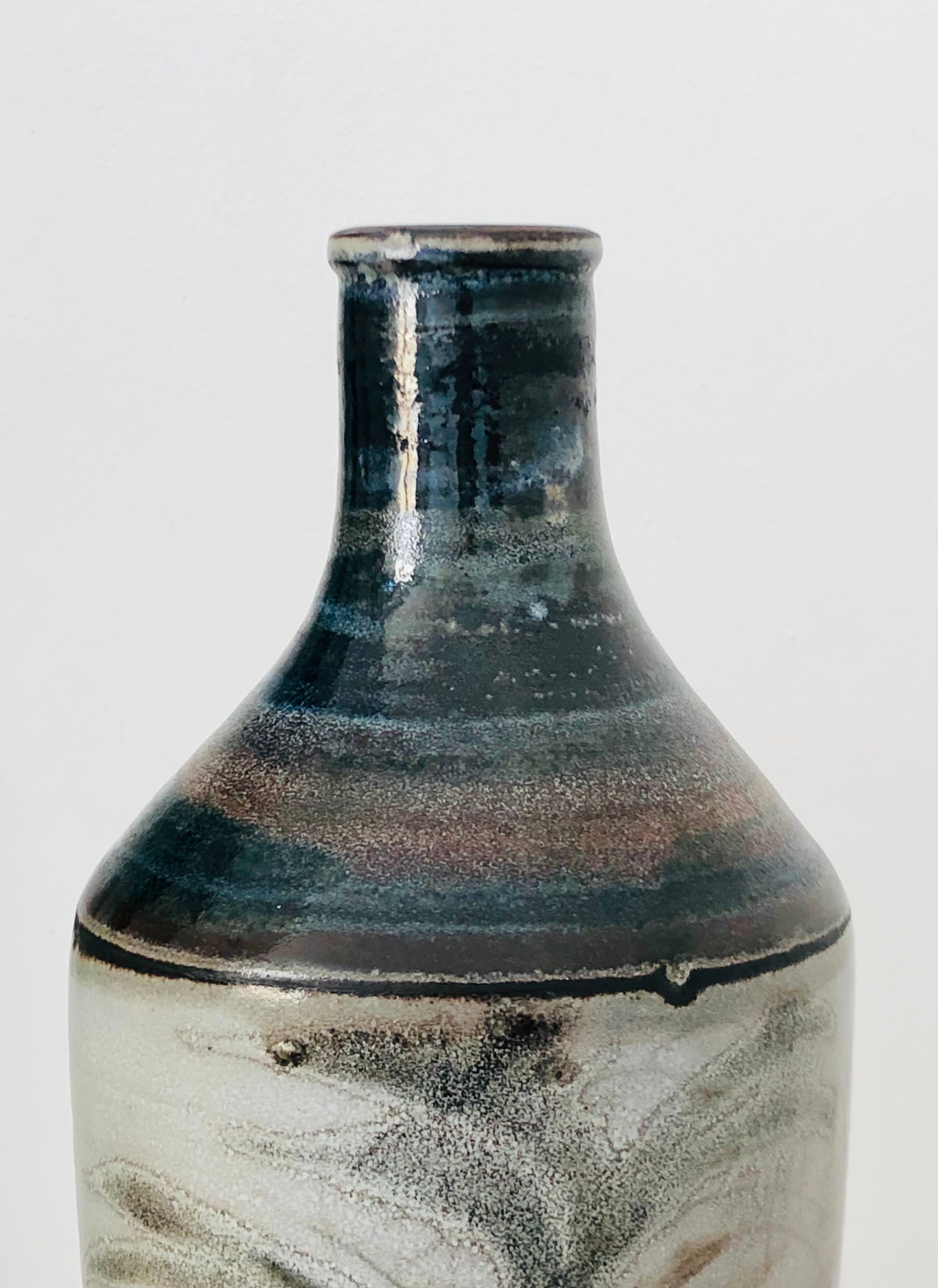 Vase en céramique "Le cavalier" de Raymonde Leduc, France années 60