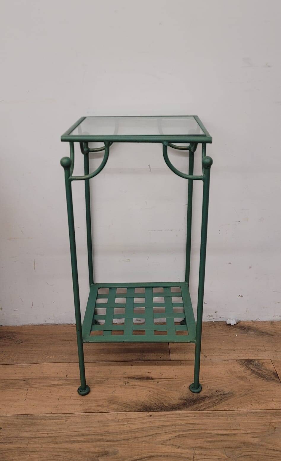 Wrought iron side table