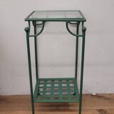 Wrought iron side table