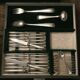 Housewife 151 pieces silver metal boulenger