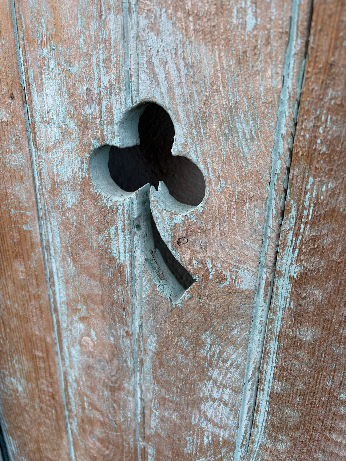 Green decorative shutters