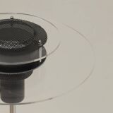 Postmodern lamp in metal and plexiglass Cirkel vintage Ikea 1990