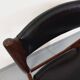Vintage Scandinavian teak and leatherette chair from the 50s and 60s