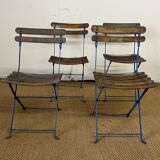 Set of 4 folding chairs guinguette