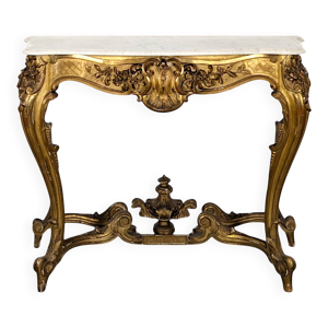 Console en bois doré