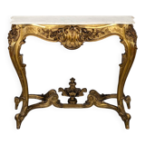 Console en bois doré époque Napoléon III