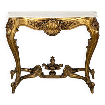 Gilded wooden console from the Napoleon III period