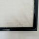 Large abstract expressionist framed painting, signed. Mid to late 20th cent