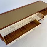 1950s Italian Chest of Drawers in Parchment, Attributed to Paolo Buffa