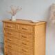 Commode en rotin vintage circa années 70